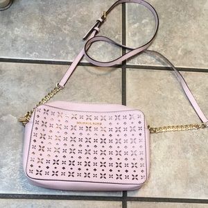 Michael Kors Pinkish Beige Purse with shoulder straps. 10”x7”x2”